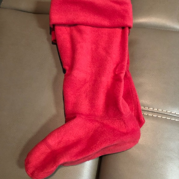 Red Fleece Boot Liners - Picture 4 of 4